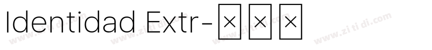 Identidad Extr字体转换